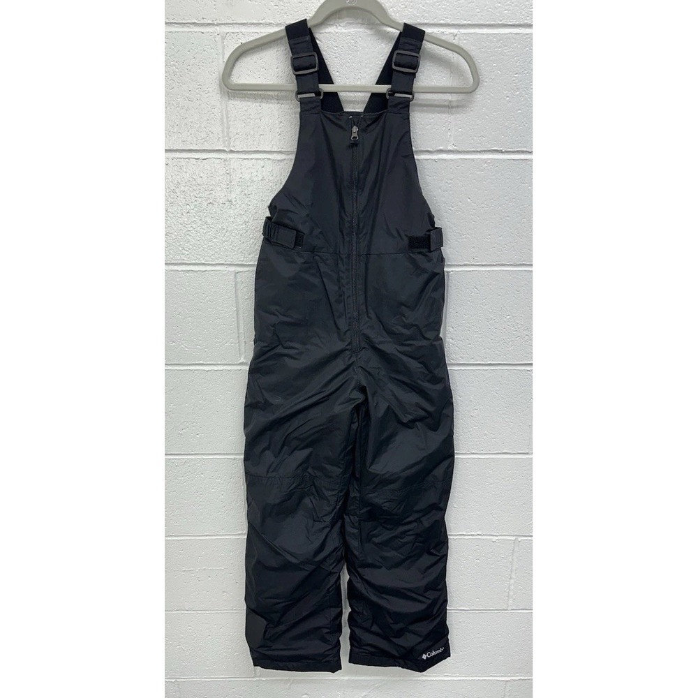 Columbia Snowslope II Ski Bib Black Insulated / Kids' Large